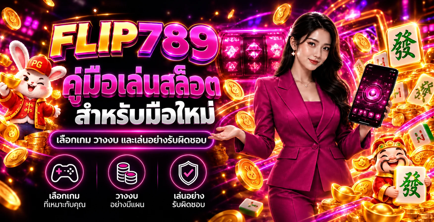 FLIP789 คู่มือเล่นสล็อตมือใหม่ เลือกเกมและวางงบ